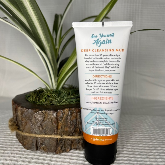 Redmond Clay Facial Mud with Silver, 4oz - Picture 3 of 3